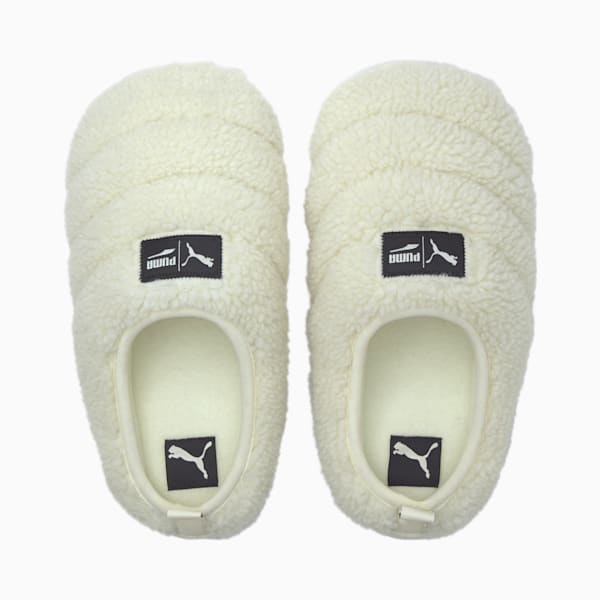 Scuff Sherpa Slippers, Whisper White-Puma Black, extralarge