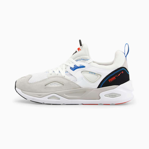 TRC Blaze Unisex Sneakers, Puma White-Nimbus Cloud, extralarge-IND