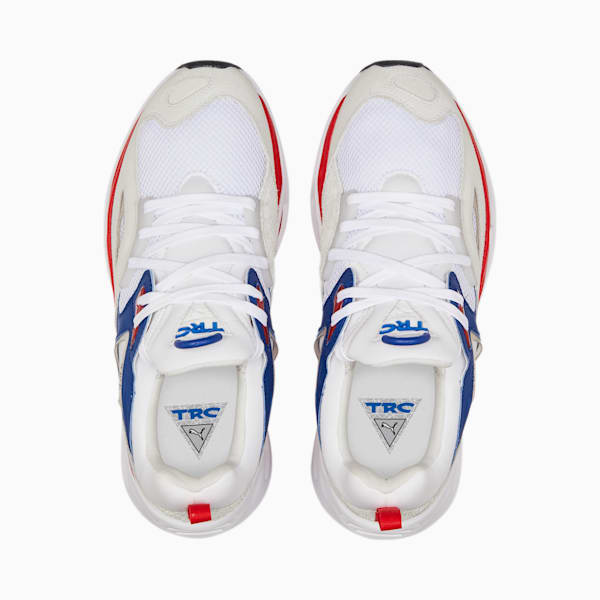 TRC Blaze Trainers, Puma White-High Risk Red