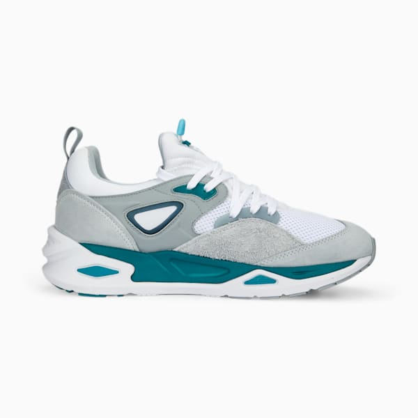 TRC Blaze Unisex Sneakers, PUMA White-Platinum Gray, extralarge-IND
