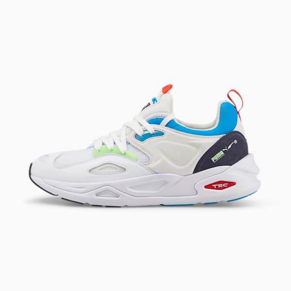 TRC Blaze Tech Sneakers, Puma White-Ocean Dive, extralarge-IND