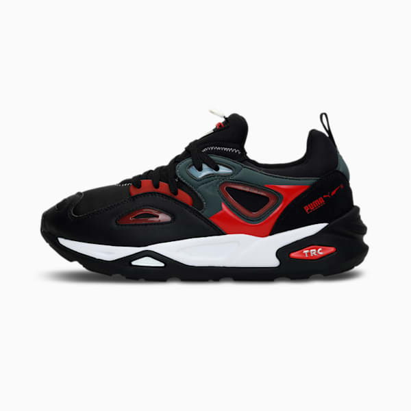 TRC Blaze Tech Men's Sneakers, Puma Black-High Risk Red