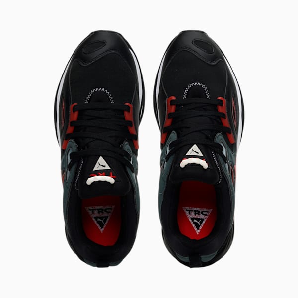 TRC Blaze Tech Unisex Sneakers, Puma Black-High Risk Red, extralarge-IND
