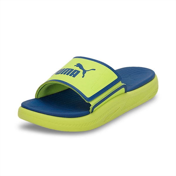 Softride Youth Slides, Lime Smash-Clyde Royal