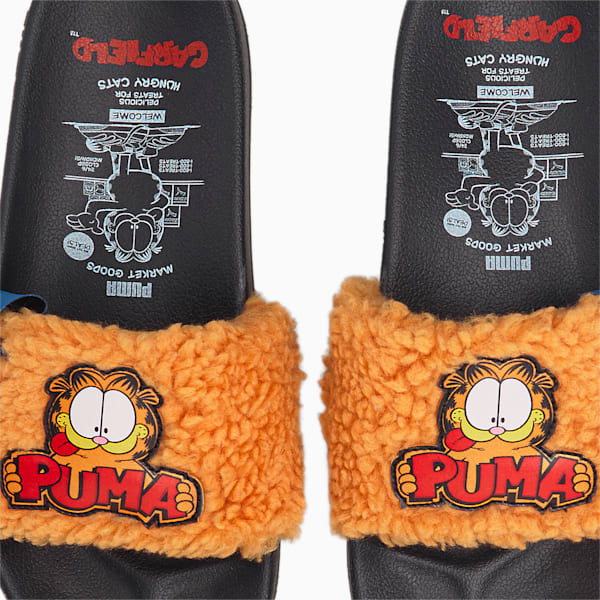 PUMA x Garfield Leadcat 2.0 Infant Slides, Puma Black-Zinnia, extralarge-IND