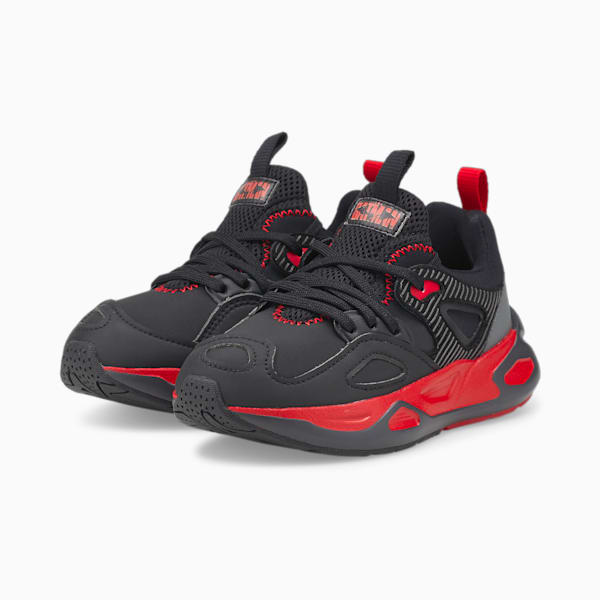 PUMA x Batman TRC Blaze FWD Infant Sneakers, Puma Black-Barbados Cherry, extralarge-IND