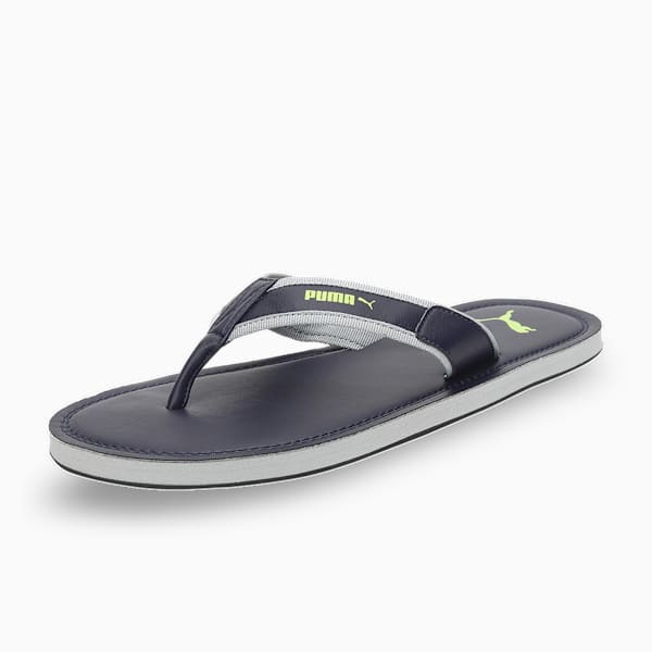 Tsukisho V2 Men's Flip-Flops, Peacoat-Quarry-Limepunch, extralarge-IND