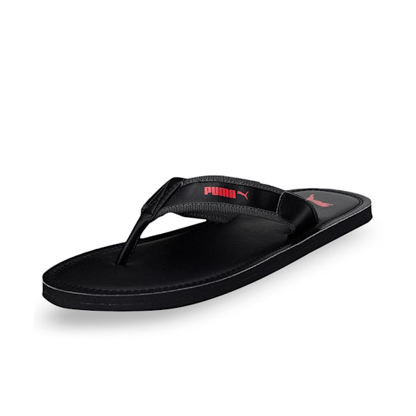 Tsukisho V2 Men's Flip-Flops, Puma Black-Dark Shadow-High Risk Red, extralarge-IND