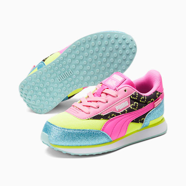 Tenis Adolescentes PUMA X LOL Future Rider VRQT, ARUBA BLUE-Luminous Pink, extralarge