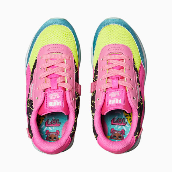 PUMA x L.O.L. Surprise! Future Rider VRQT Sneakers Big Kids, ARUBA BLUE-Luminous Pink