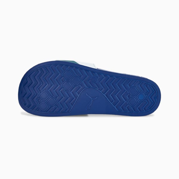 Leadcat 2.0 Basketball Slides, Blazing Blue-Puma White-Varsity Green, extralarge-IND