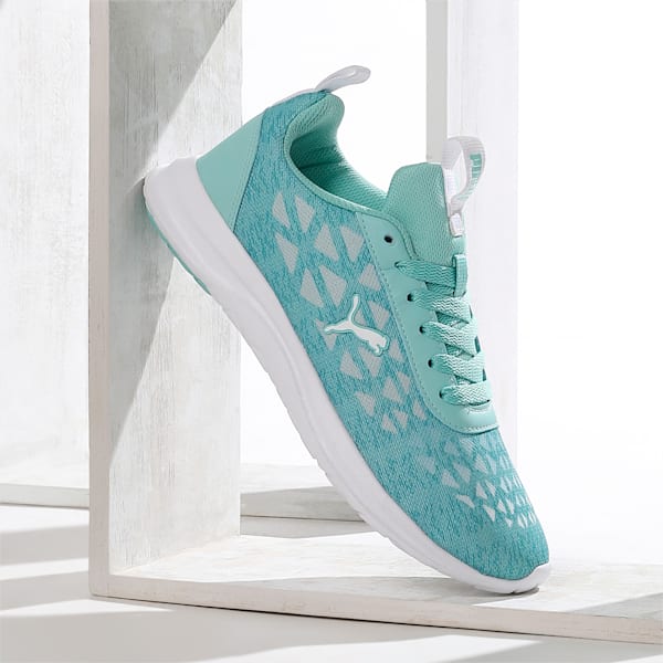 Agile Trip Women's Sneakers, Eggshell Blue-Puma White, extralarge-IND