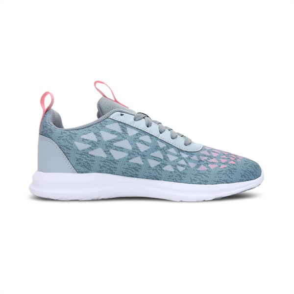 Agile Trip Women's Sneakers, Glacial Blue-Peony-Quarry-Puma White, extralarge-IND