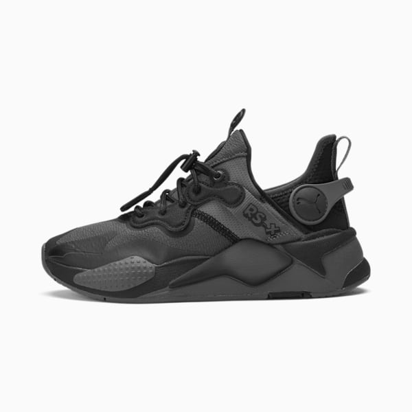 RS-X T3CH Funny Pages Sneakers JR, Asphalt-Puma Black-Charcoal Gray