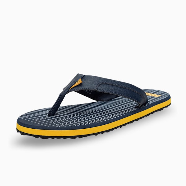Oleum 5 Men's Flip Flops, Spellbound-Blue Fog-Spectra Yellow, extralarge-IND
