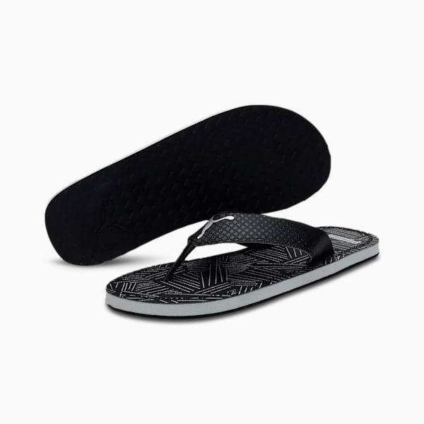 Ketava Graphic Men's Slippers, Puma Black-Silver