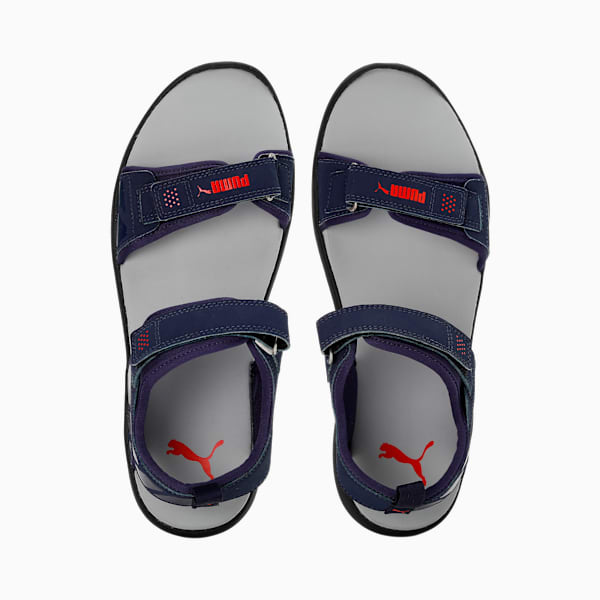 Path Reload Men's Sandals, PUMA Navy-Cool Mid Gray-PUMA Red, extralarge-IND