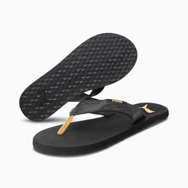 Breeze V6 one8 Men's Flip-Flops, Puma Black-Mineral Yellow, extralarge-IND