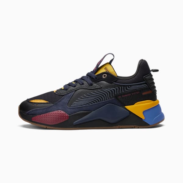 RS-X Global Futurism Men's Sneakers, Puma Black-Spellbound-Saffron