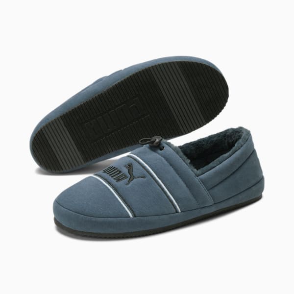 Tuff Mocc Jersey Slippers, Dark Slate-Puma Black-Nitro Blue