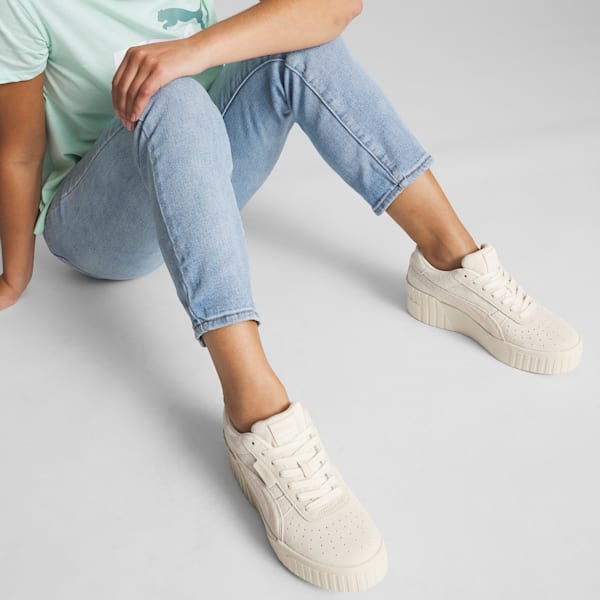 Sneakers compensées ton sur ton Pulsar Femme, Pristine-Marshmallow, extralarge