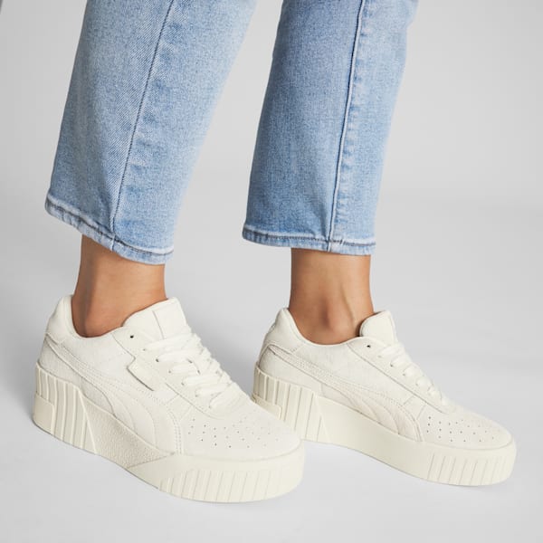 Sneakers compensées ton sur ton Pulsar Femme, Pristine-Marshmallow, extralarge