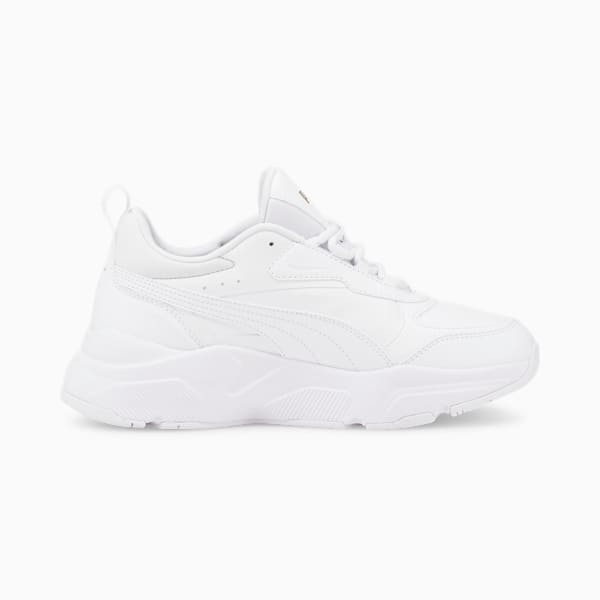 Cassia SL Women's Sneakers, Puma White-Puma White-Puma Team Gold, extralarge