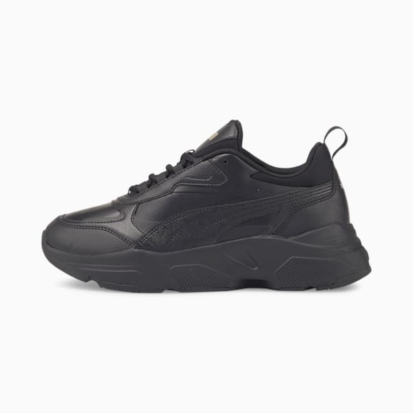 Cassia SL Women's Shoes, Puma Black-Puma Black-Puma Team Gold, extralarge-IND