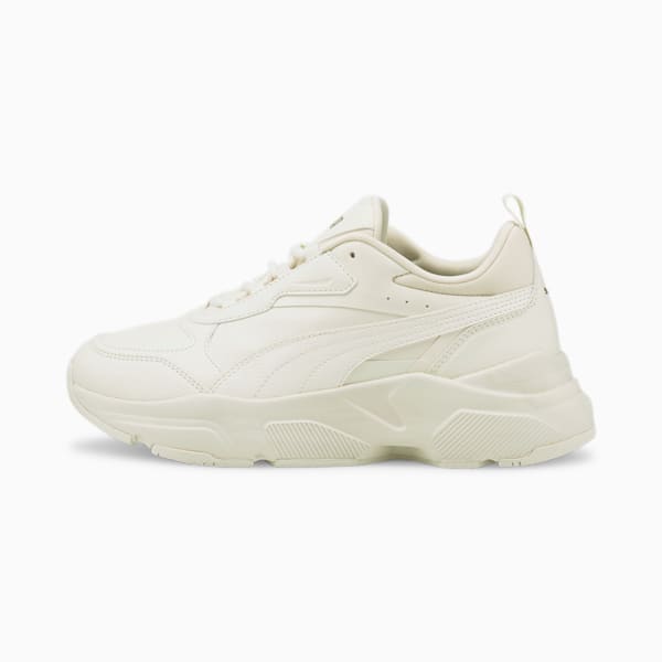 Cassia SL Women's Shoes, Pristine-Pristine-Puma Team Gold, extralarge-IND