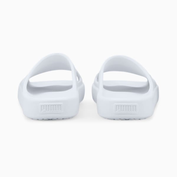 Shibui Cat Unisex Slides, Puma White-Puma White, extralarge-IND