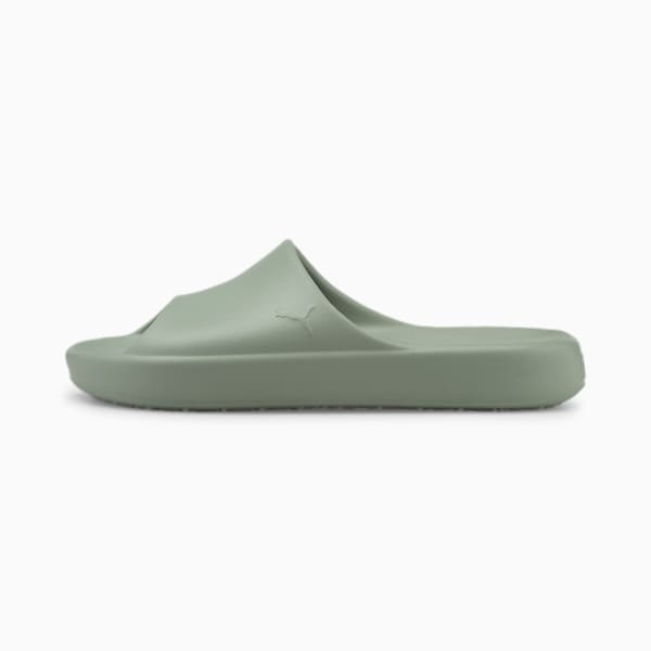 Shibui Cat Unisex Slides, Green Fog-Green Fog, extralarge-IND