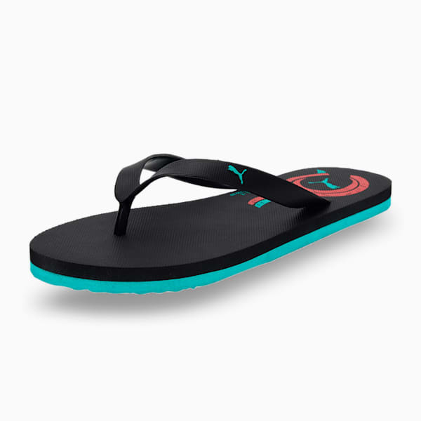 Epsom V2 Men's Flip Flop, Puma Black-Spectra Green-High Risk Red, extralarge-IND