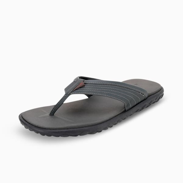 Galaxy Comfort V3 Men's Flipflops, Dark Shadow-Cordovan