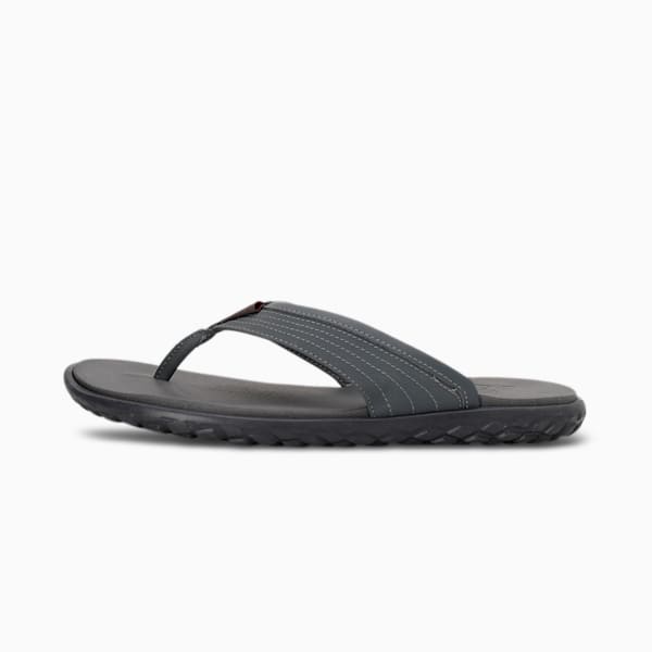 Galaxy Comfort V3 Men's Flip-Flops, Dark Shadow-Cordovan, extralarge-IND