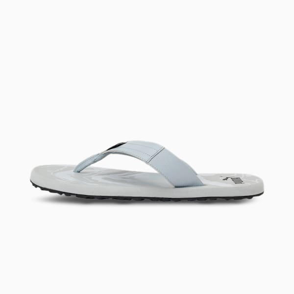 Oleum Reload Men's Flip-Flops, Quarry-Puma Black, extralarge-IND