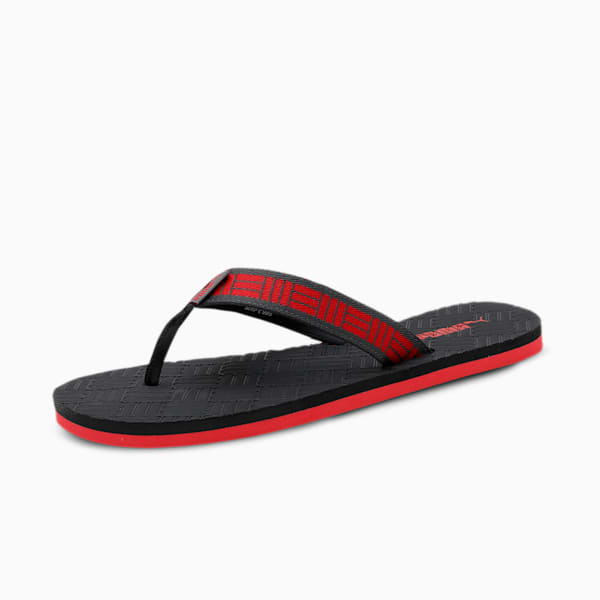 Denis V2 Unisex Flip Flops, Dark Shadow-Urban Red, extralarge-IND