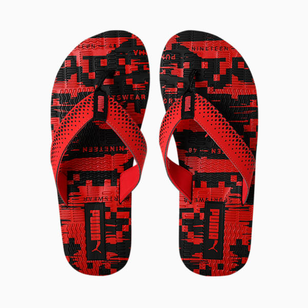 Tonks V2 Unisex Flip Flops, High Risk Red-PUMA Black, extralarge-IND