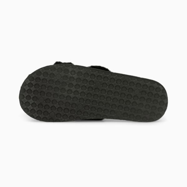 Fluff Slide Shoes Big Kids, Puma Black-Puma White, extralarge