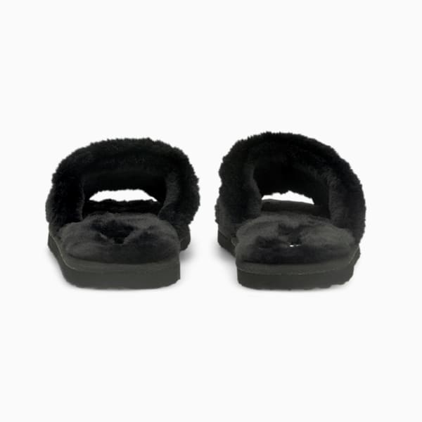 Pantufla Fluff BX para joven, Puma Black-Puma White, extralarge