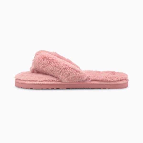 Puma Fluff Flip Shoes Big Kids, Lotus-Puma White, extralarge