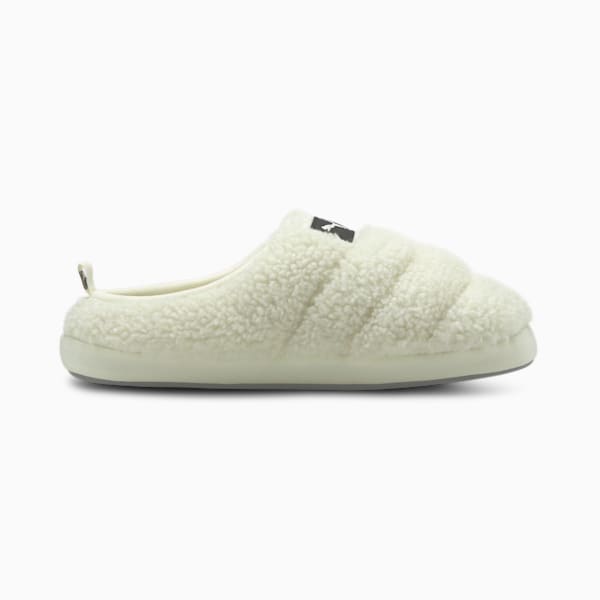 Scuff Sherpa Youth Slippers, Whisper White-Puma Black, extralarge-GBR