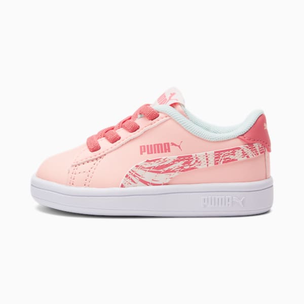 PUMA Smash V2 Flamingo Toddlers' Shoes, Sun Kissed Coral-Elektro Peach-Pearl, extralarge
