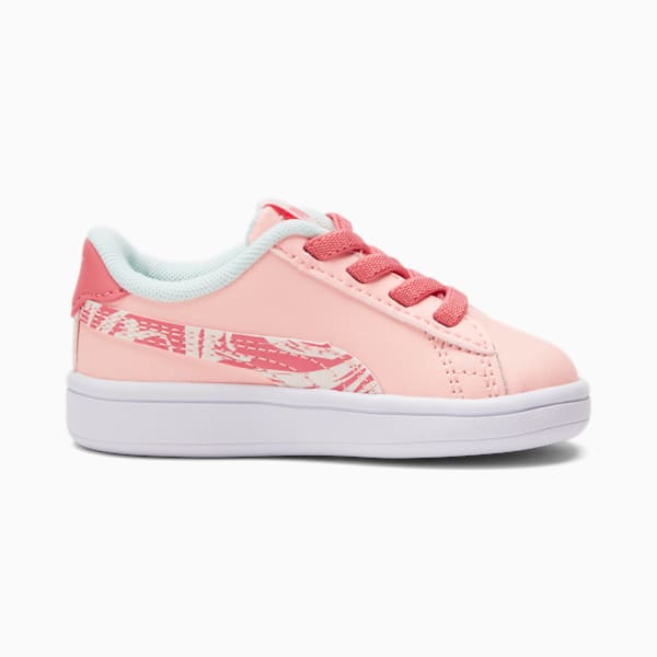 PUMA Smash V2 Flamingo Toddlers' Shoes, Sun Kissed Coral-Elektro Peach-Pearl, extralarge