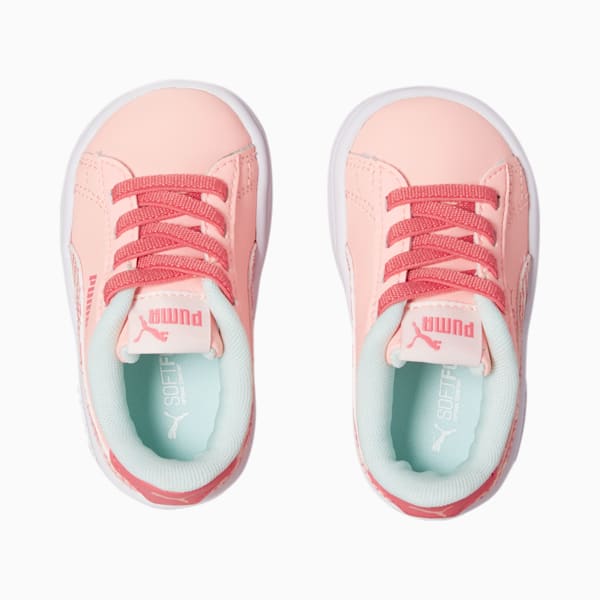 PUMA Smash V2 Flamingo Toddlers' Shoes, Sun Kissed Coral-Elektro Peach-Pearl, extralarge