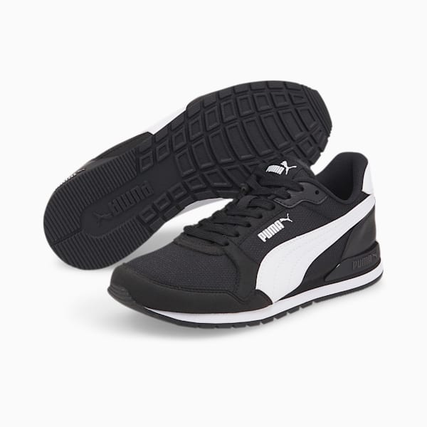 ST Runner v3 Mesh Sneakers Big Kids, Puma Black-Puma White, extralarge