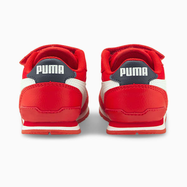 ST Runner v3 Mesh Toddler Shoes, High Risk Red-Puma White-Peacoat
