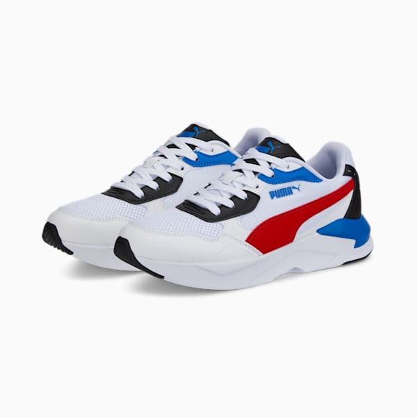 X-Ray Speed Lite Youth Sneakers, Puma White-High Risk Red-Victoria Blue-Puma Black, extralarge-IND