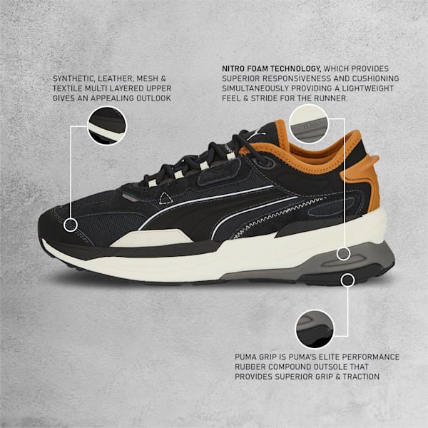 Extent Nitro Heritage Sneakers, Jet Black-Whisper White, extralarge-IND