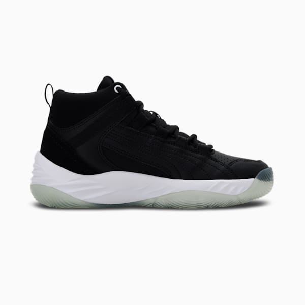 Rebound Future Evo Youth Sneakers, Puma Black-Puma White-Puma Silver, extralarge-IND