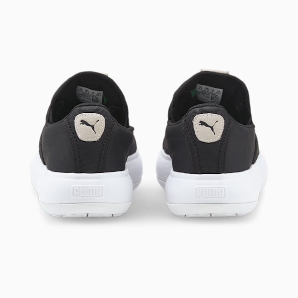 Suede Mayu Slip-On Canvas Women's Sneakers, Puma Black-Puma White, extralarge